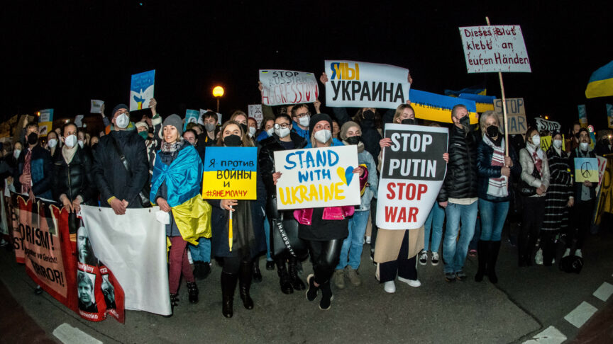 What was the international reaction to the Russian invasion of Ukraine?